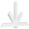 Ekena Millwork Kennewick Architectural Grade PVC Gable Bracket, 72"W x 45"H x 4"D x 6"F, 15/12 Pitch GBP072X45X0406KEN00 - alternate 1